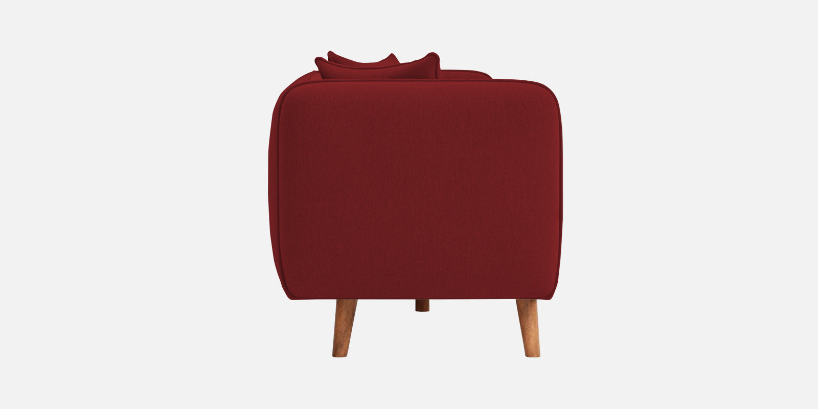 Reva Fabric 3 Seater Sofa In Corel Red Colour