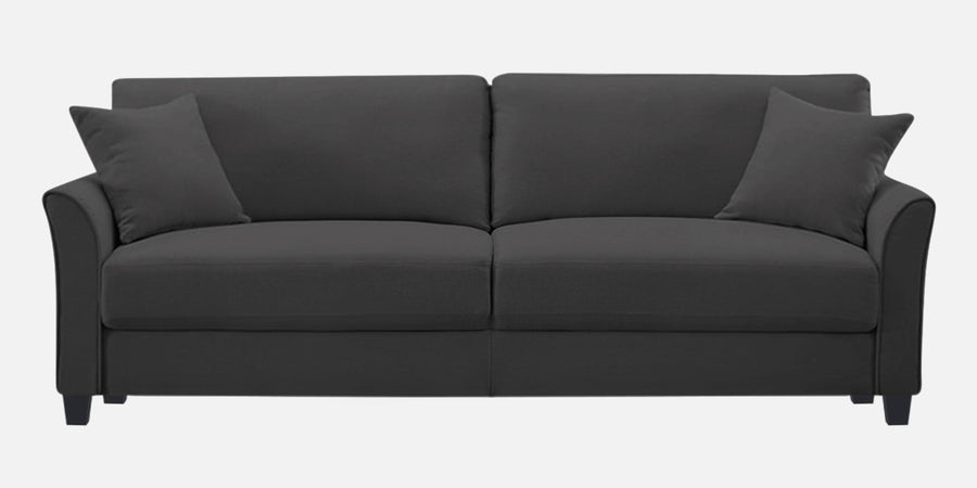 Daroo Velvet 3 Seater Sofa In Davy Grey Colour - Febonic Living
