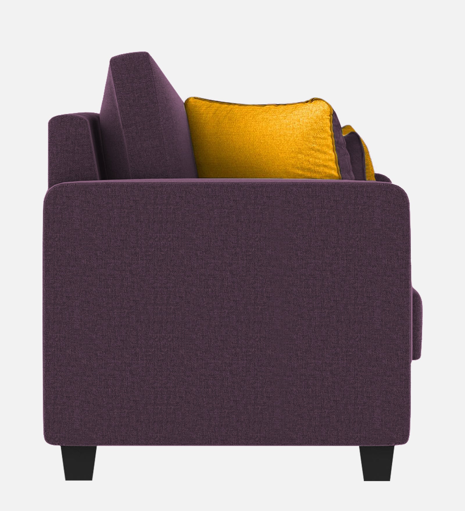 Nabi Fabric 1 Seater Sofa In Greek Purple Colour