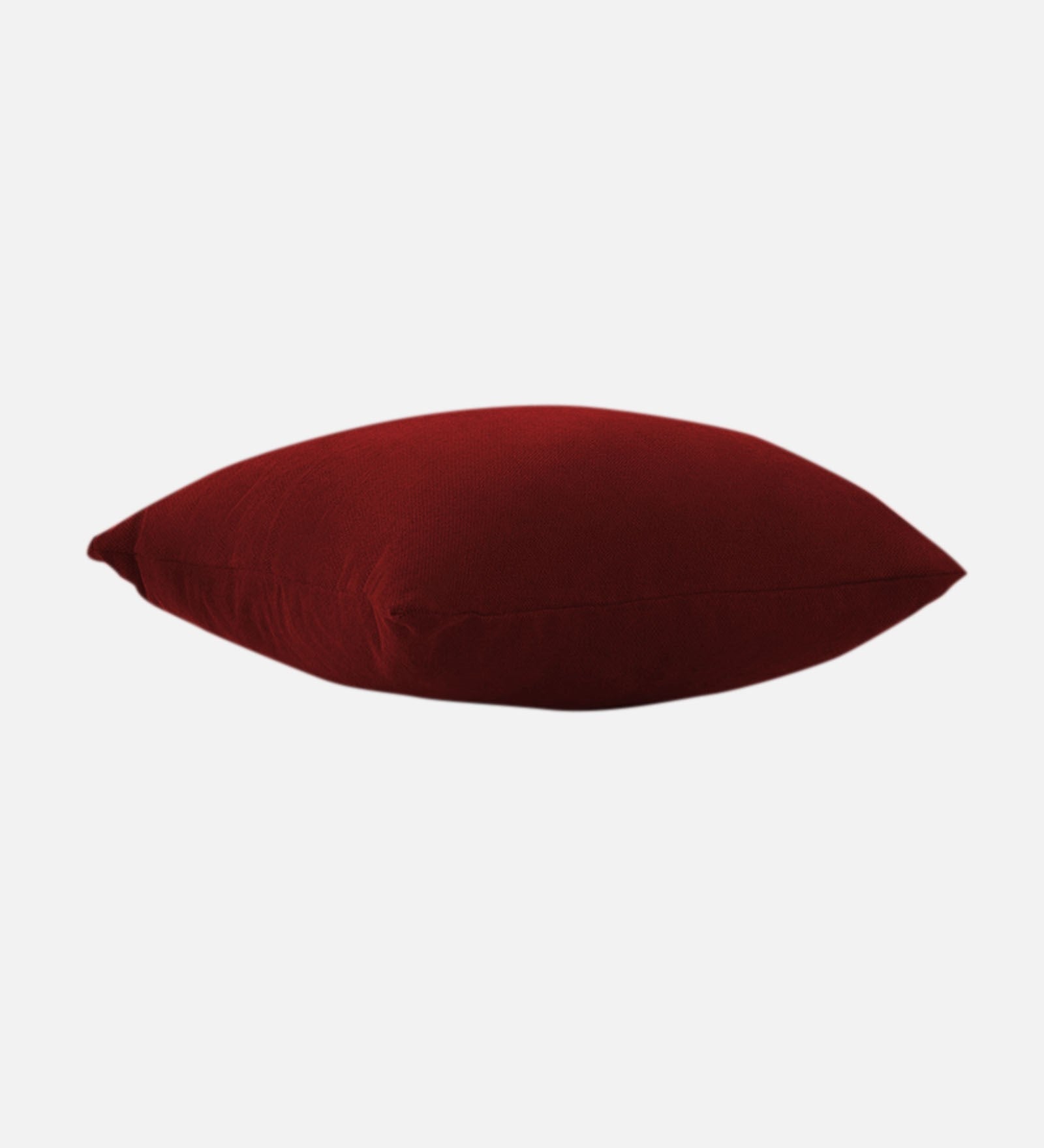 Kaya Sofa Pillows Fabric 20x20 inches  (Pack of 2) In Blood Maroon Colour