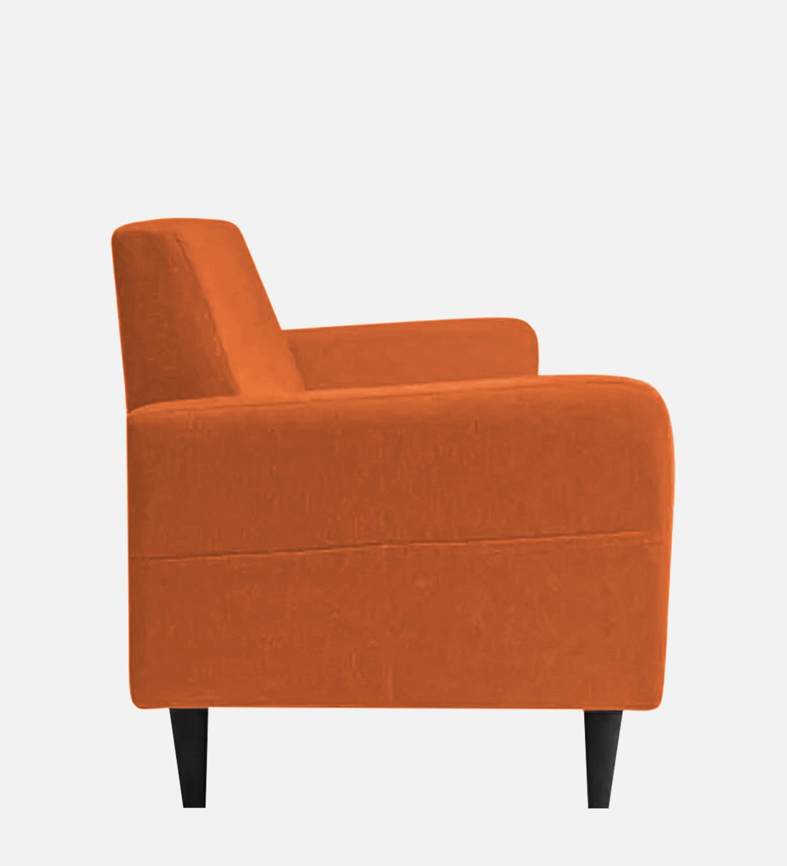 Marq Fabric 1 Seater Sofa in Vivid Orange Colour