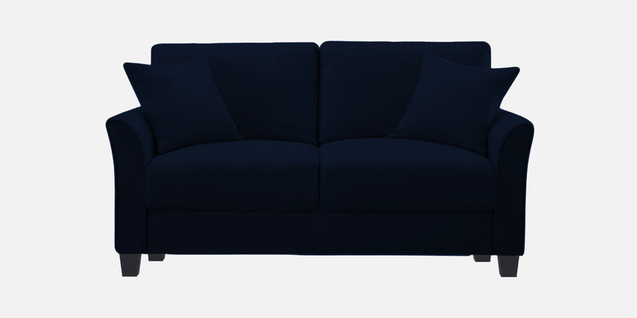 Daroo Velvet 2 Seater Sofa In Dark Blue Colour - Febonic Living