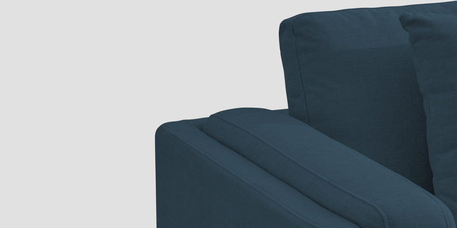 Borry Fabric 2 Seater Sofa In Cool Blue Colour - Febonic Living