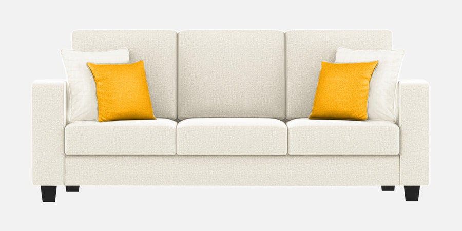 Nabi Fabric 3 Seater Sofa In Ivory Cream Colour - Febonic Living