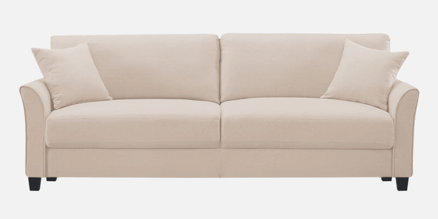 Daroo Velvet 3 Seater Sofa Camel Beige Living Room Sofa Febonic