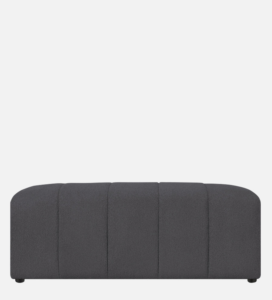 Rexi Boucle Fabric Bench In Avio Grey Colour - Febonic Living