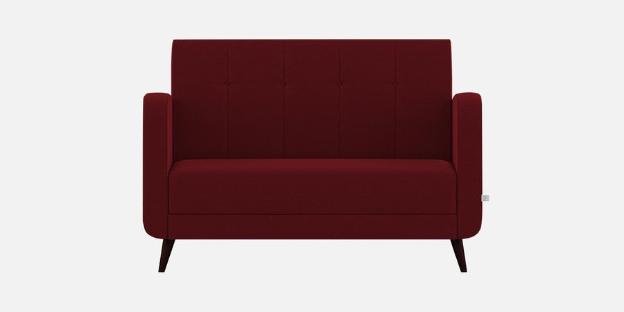 Wiki Velvet 2 Seater Sofa In Dark Maroon Colour - Febonic Living
