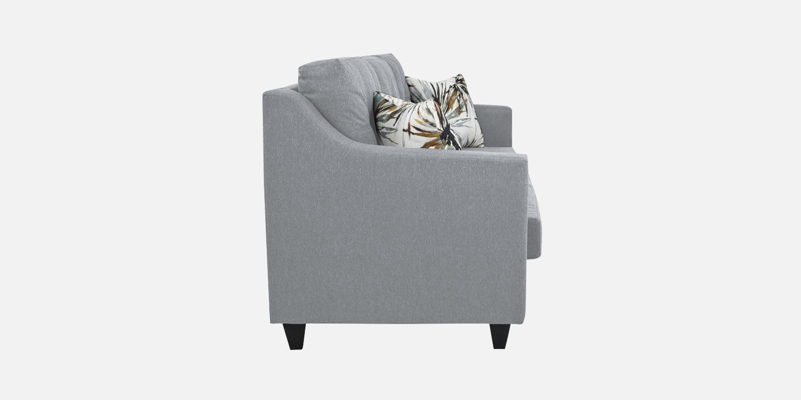 Welly Fabric 3 Seater Sofa In Coin Grey Colour