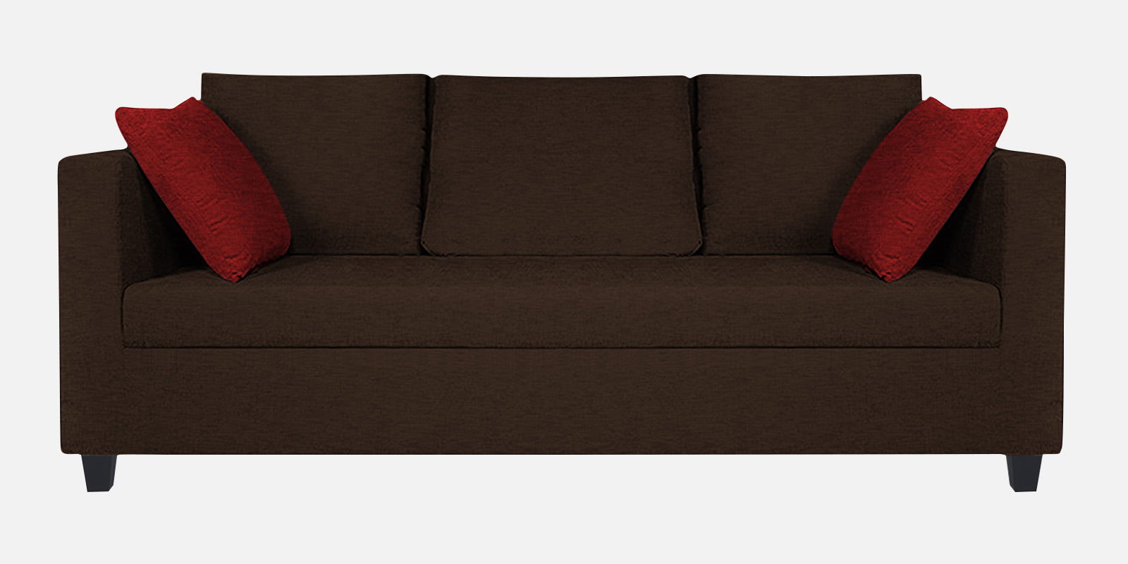 Nuska Fabric 3 Seater Sofa in Cidar Brown Colour