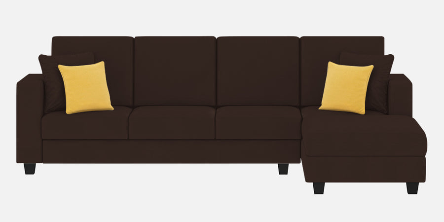 Nabi Fabric Lhs Sectional Sofa 3 Lounger In Coffee Brown Colour - Febonic Living