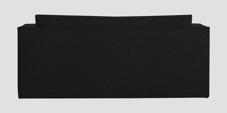 Kenia Fabric 3 Seater Foldable Sofa Cum Bed In Zed Black Colour - Febonic Living