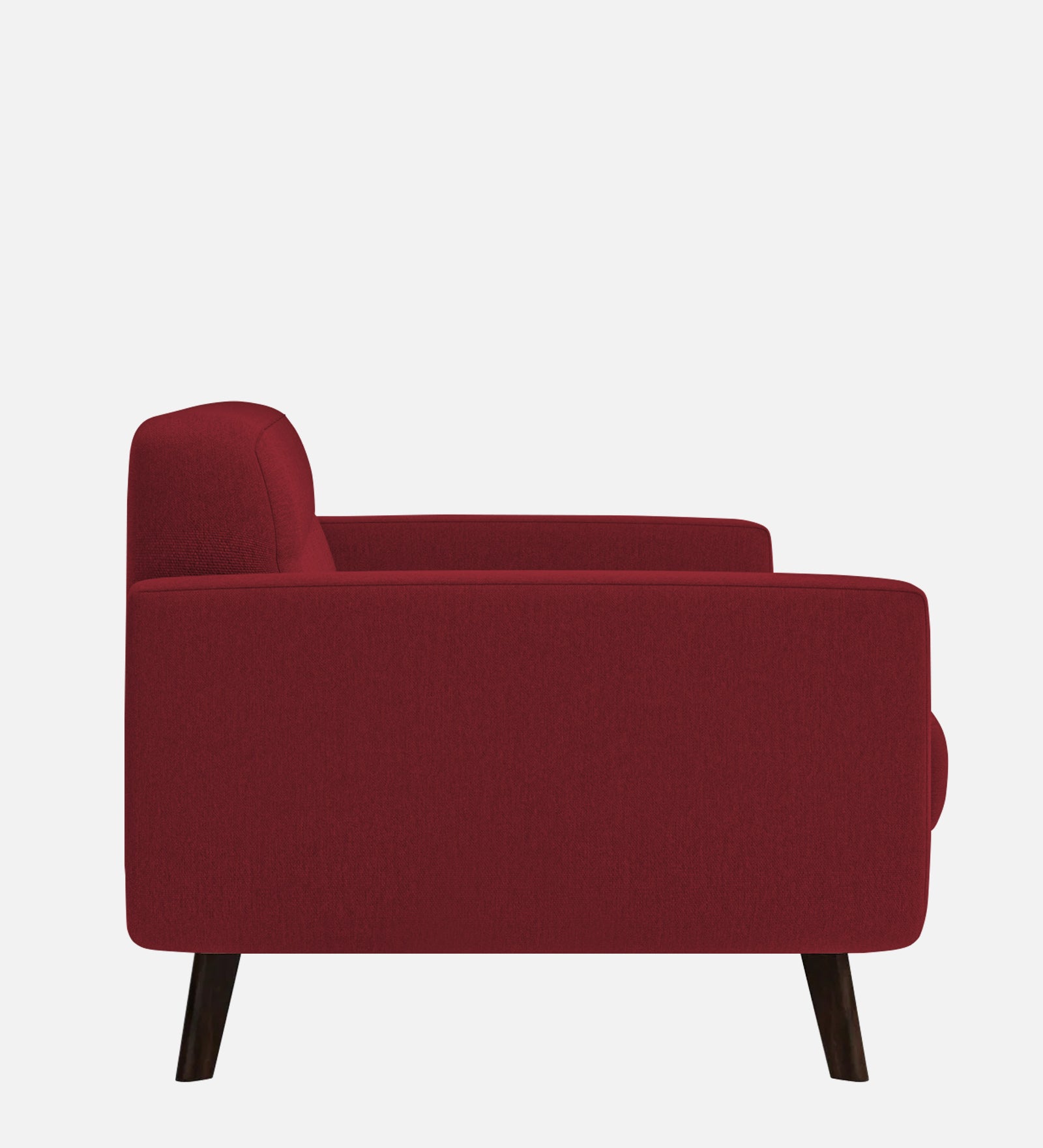 Marsela Fabric 1 Seater Sofa in Chilli Red Colour