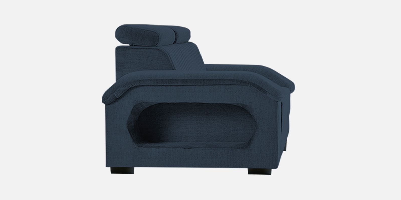 Draco Fabric 2 Seater Sofa In Denim Blue Colour