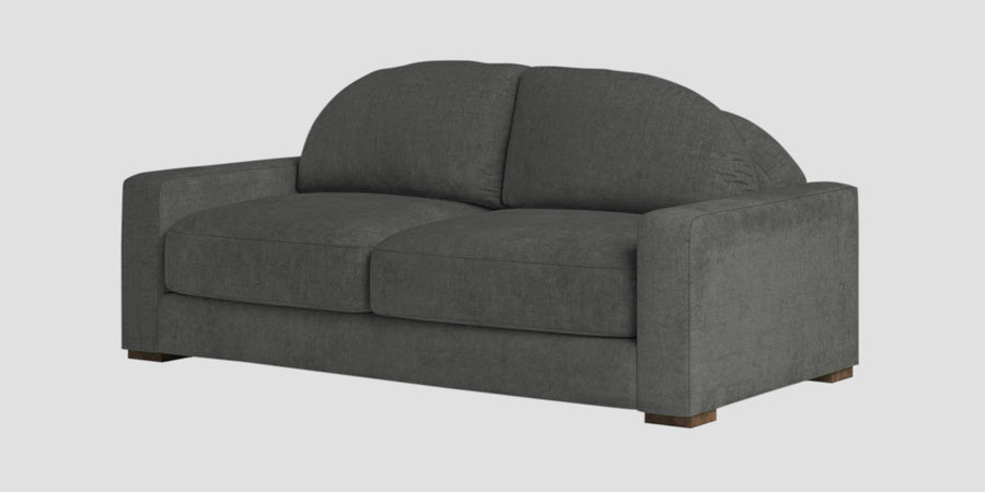 Dara Fabric 2 Seater Sofa In Charcoal Grey Colour - Febonic Living