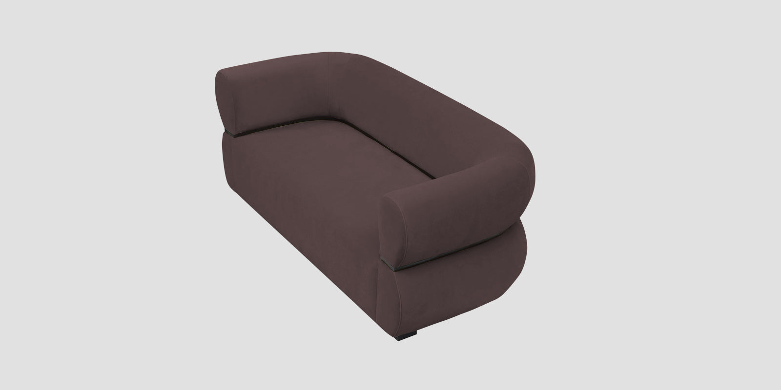 Kula Velvet 2 Seater Sofa In Mocha Brown Colour