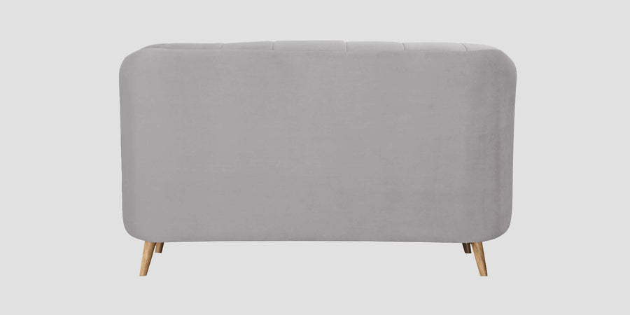 Kaylee Velvet 2 Seater Sofa In Concrete Grey Colour - Febonic Living