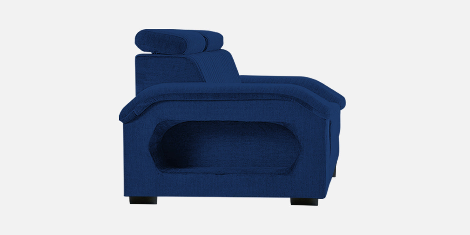 Draco Fabric 3 Seater Sofa In Royal Blue Colour