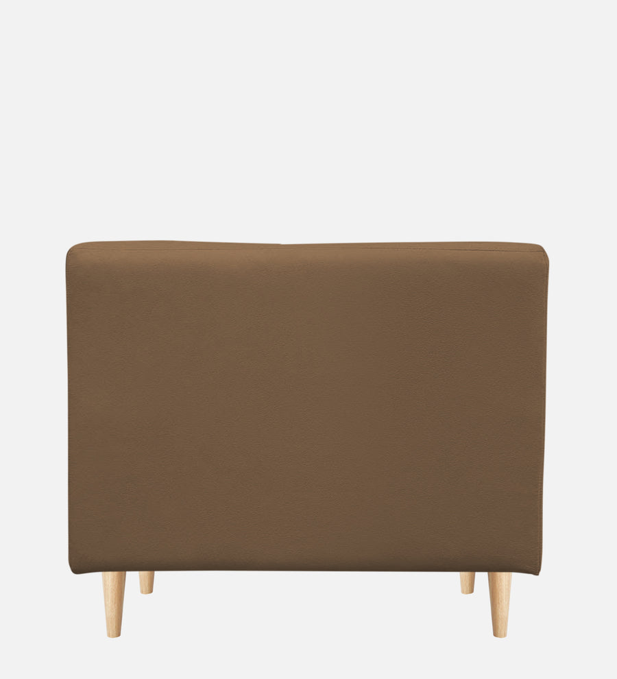 Woody Fabric 1 Seater Sofa In Dusty Peach Colour - Febonic Living