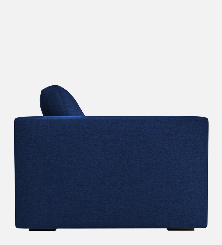 Messy Fabric 1 Seater Sofa In Royal Blue Colour - Febonic Living