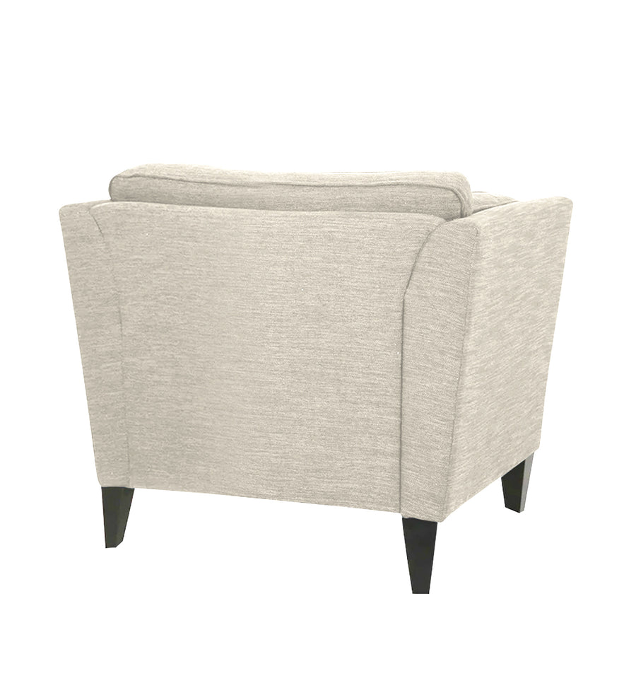 Nigar Fabric 1 Seater Sofa In Ivory Beige Colour - Febonic Living