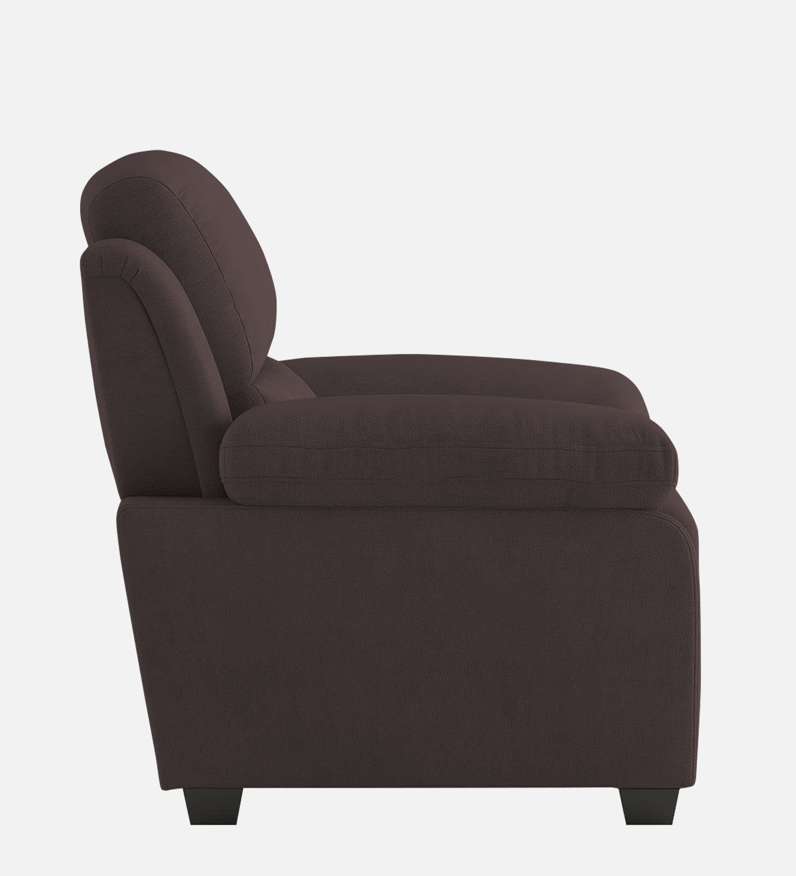 Miranda Velvet 1 Seater Sofa in Mocha Brown Colour