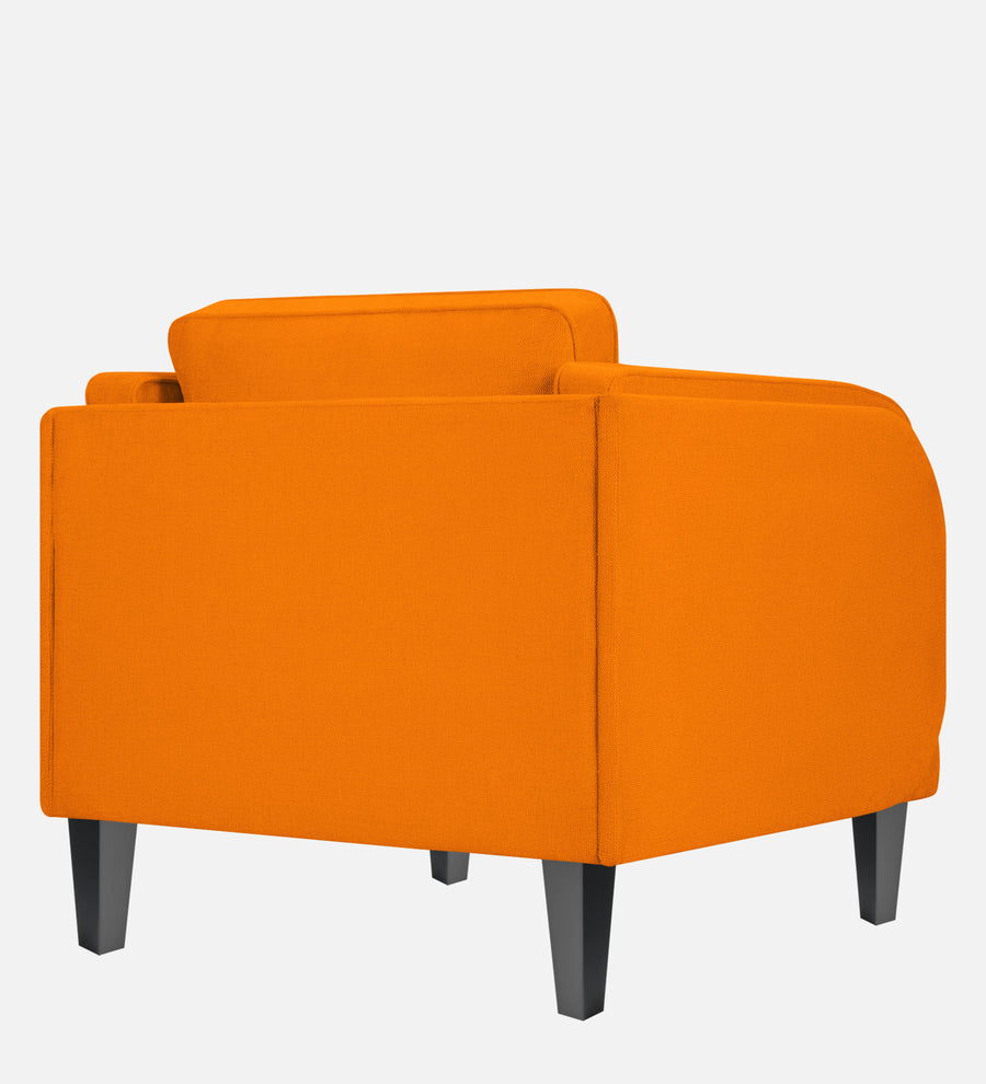 Siddy Fabric 1 Seater Sofa In Vivid Orange Colour - Febonic Living
