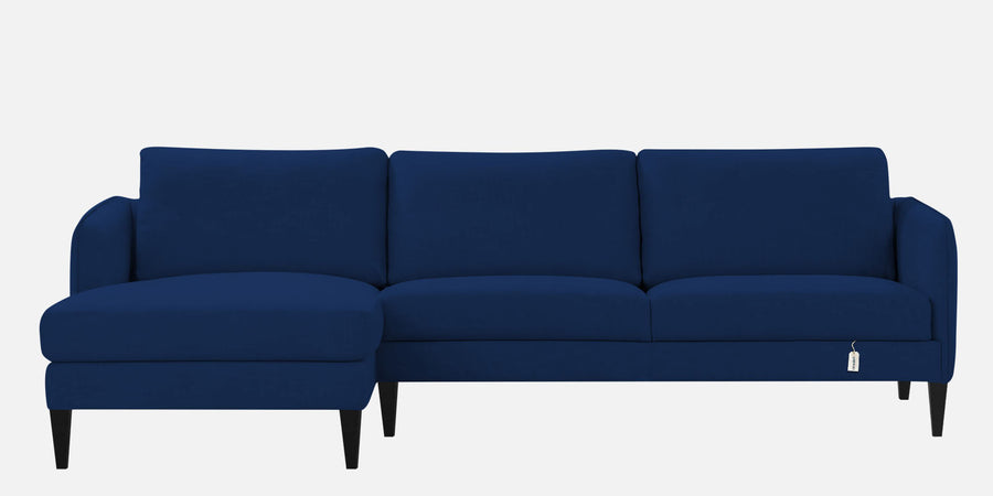 Piku Fabric Rhs Sectional Sofa 3 Lounger In Royal Blue Colour - Febonic Living