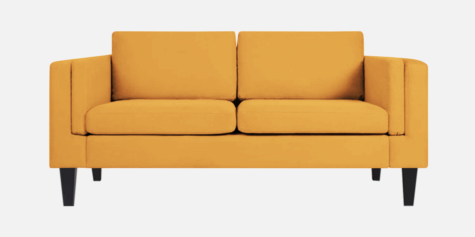 Jasper Velvet 2 Seater Sofa in Turmeric yellow Colour