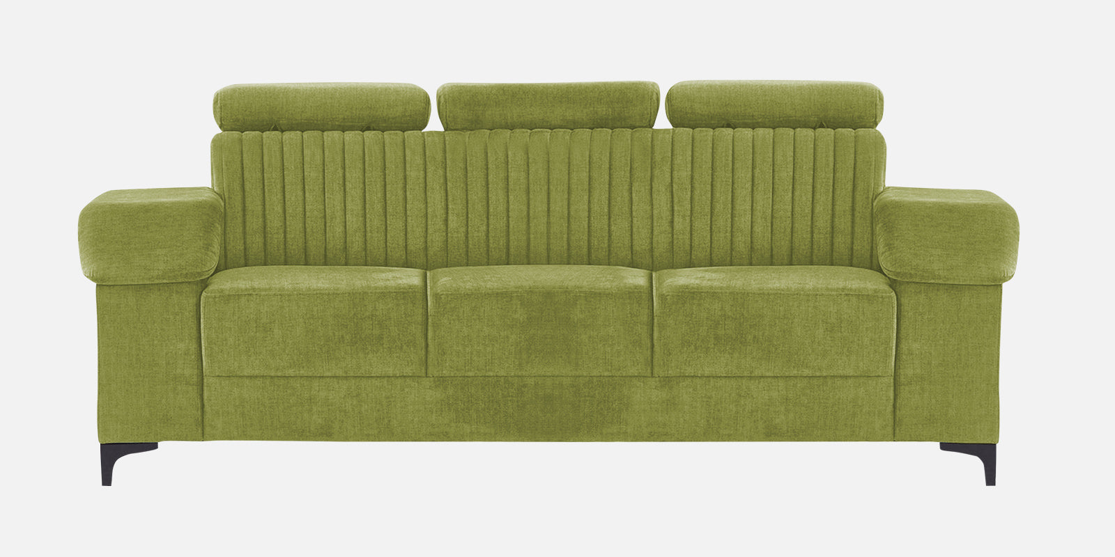 Draco Fabric 3 Seater Sofa in Lime Green Colour