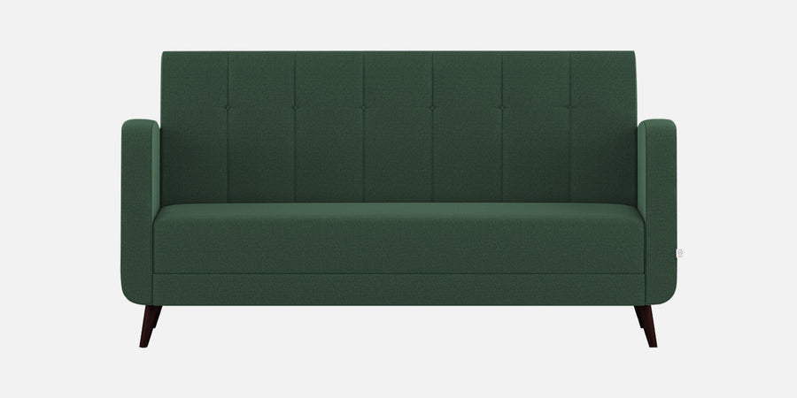 Wiki Velvet 3 Seater Sofa In Amazon Green Colour - Febonic Living