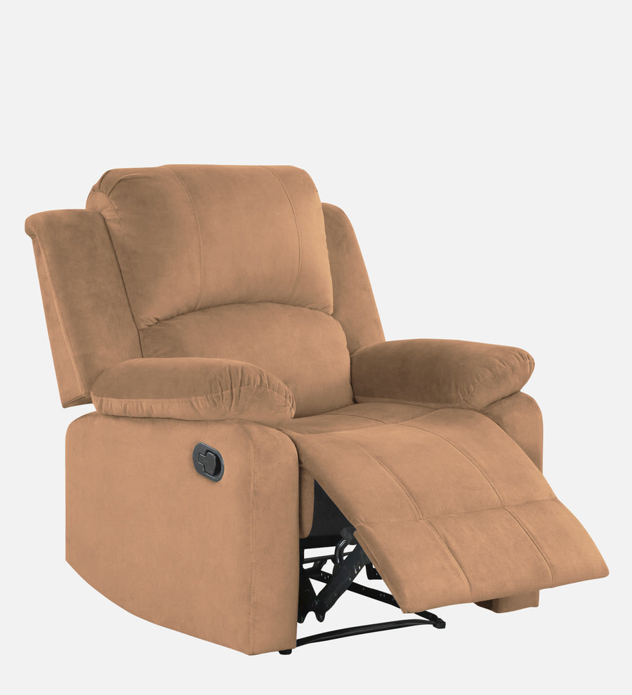Henry Fabric 1 Seater Motorized Recliner In Cookie Beige Colour - Febonic Living
