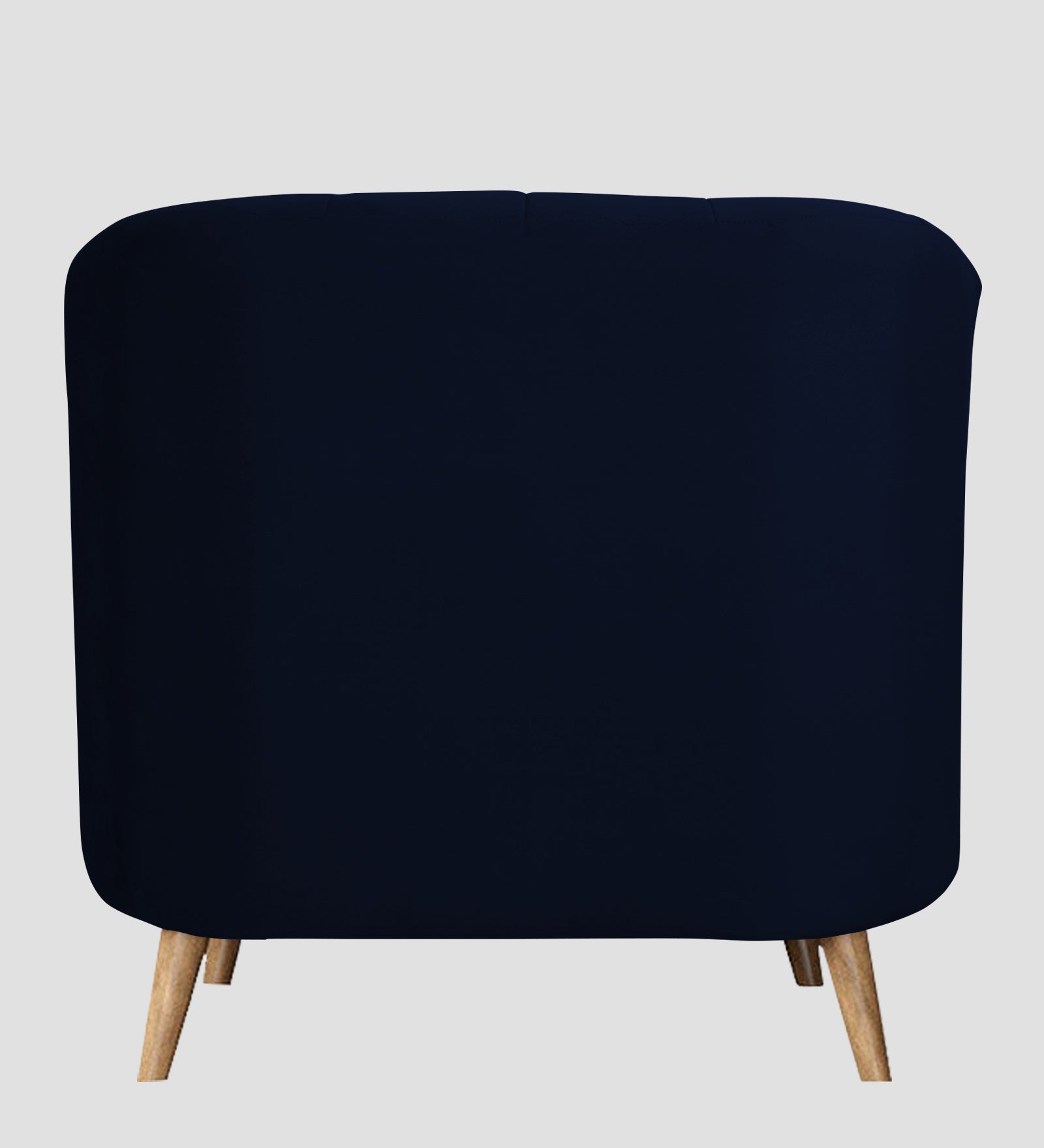 Nancy Velvet 1 Seater Sofa in Dark Blue Colour