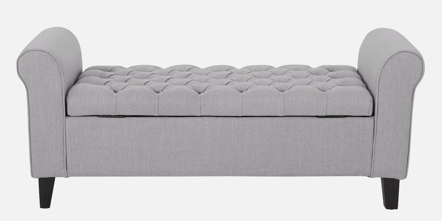 Nowia Fabric 3 Seater Recamier In Lit Grey Colour With Storage - Febonic Living