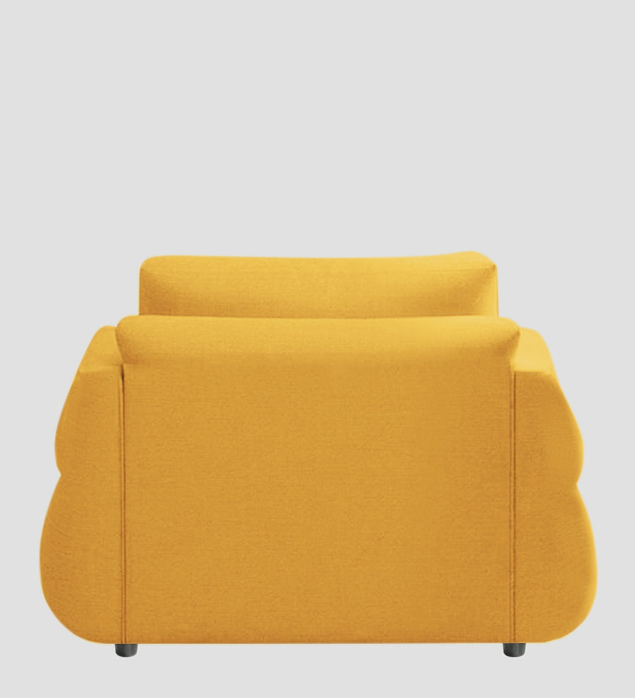 Jack Fabric 1 Seater Sofa In Bold Yellow Colour - Febonic Living