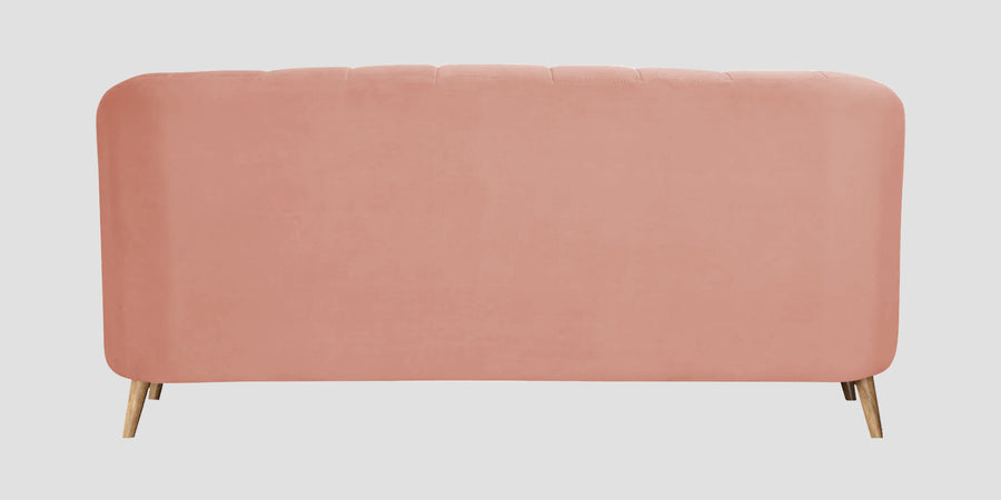 Kaylee Velvet 3 Seater Sofa In Blush Pink Colour - Febonic Living