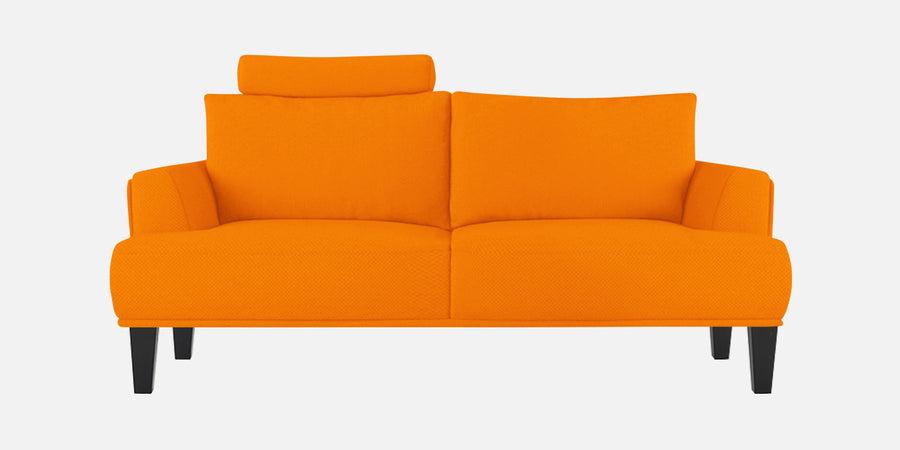 Como Fabric 2 Seater Sofa In Vivid Orange Colour - Febonic Living