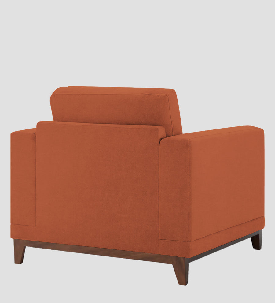 Esha Fabric 1 Seater Sofa In Royal Orange Colour - Febonic Living