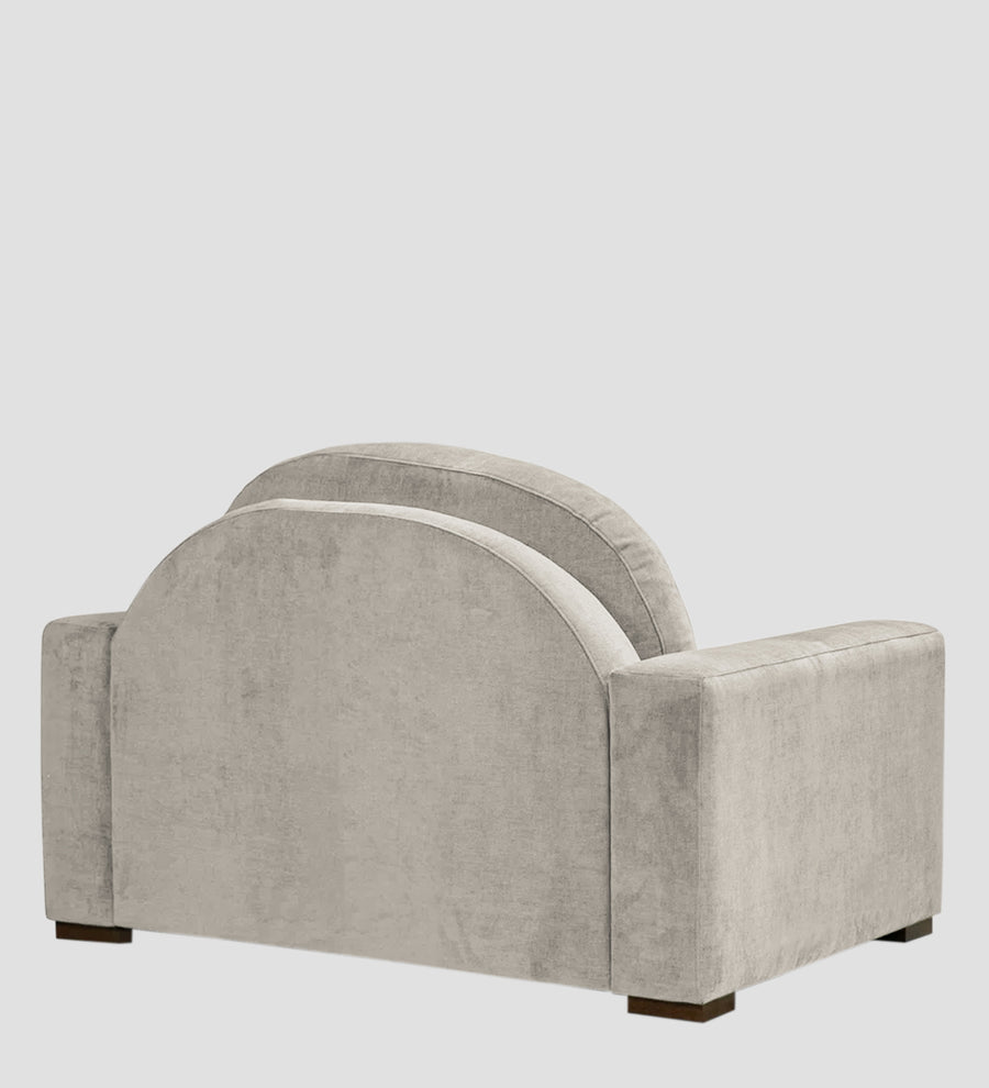 Dara Fabric 1 Seater Sofa In Ash Grey Colour - Febonic Living