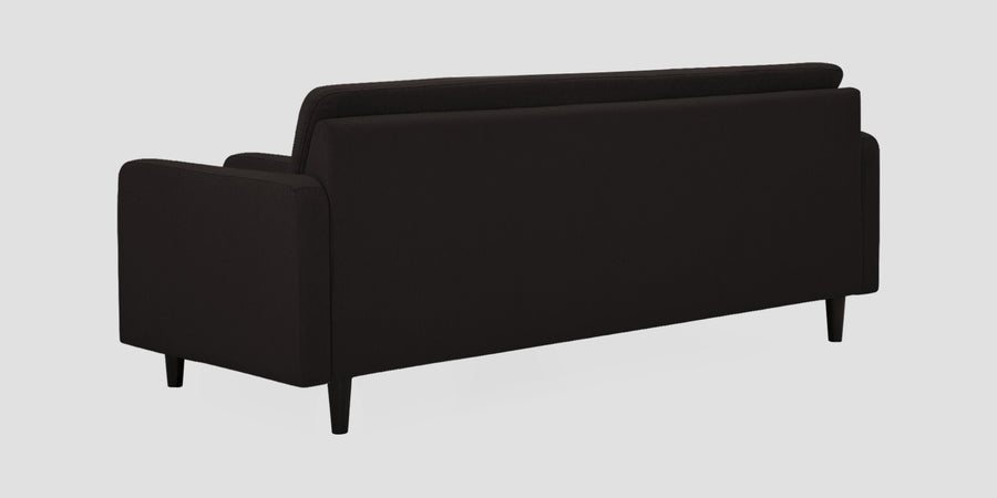 Noha Fabric 3 Seater Sofa In Cara Brown Colour - Febonic Living