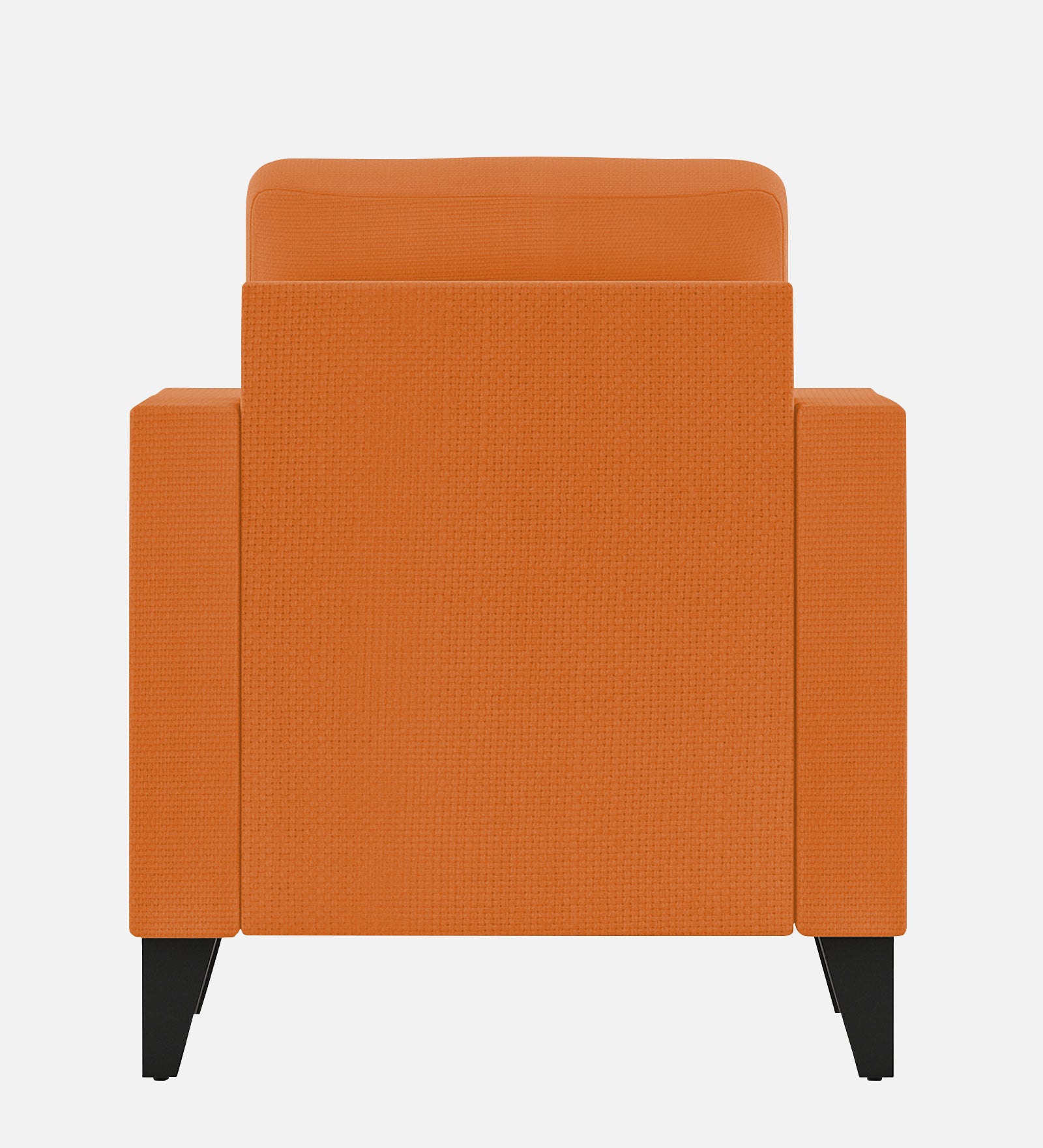 Nori Fabric 1 Seater Sofa In Dark Orange Colour