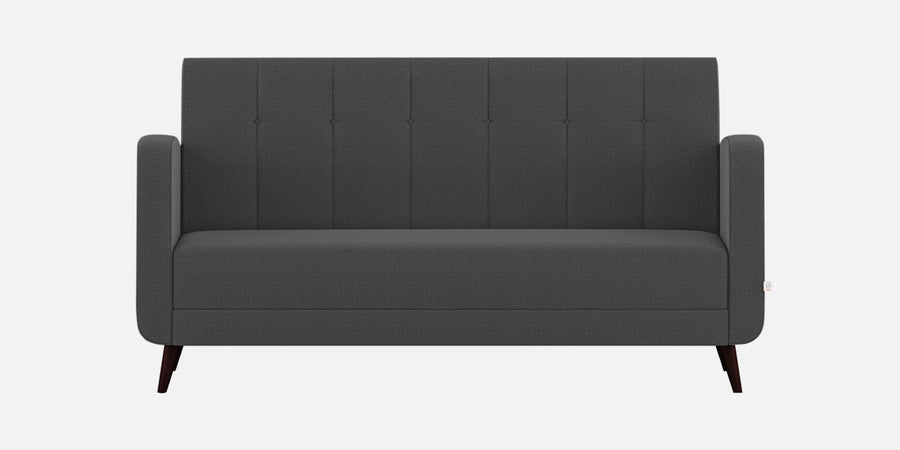 Wiki Velvet 3 Seater Sofa In Davy Grey Colour - Febonic Living