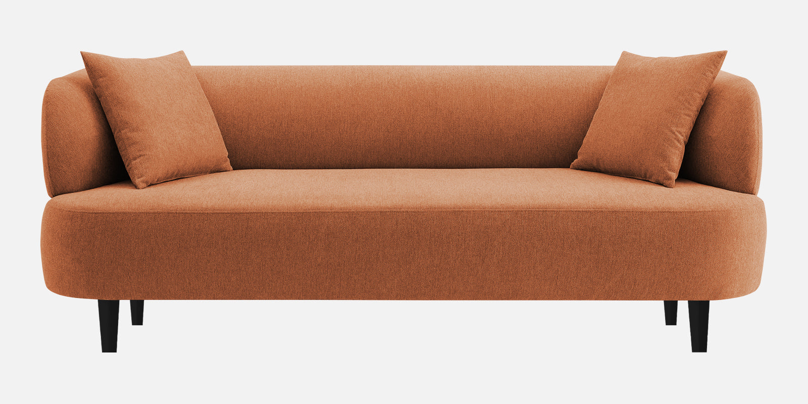 Carson Fabric 3 Seater Sofa in Safforn Orange Colour