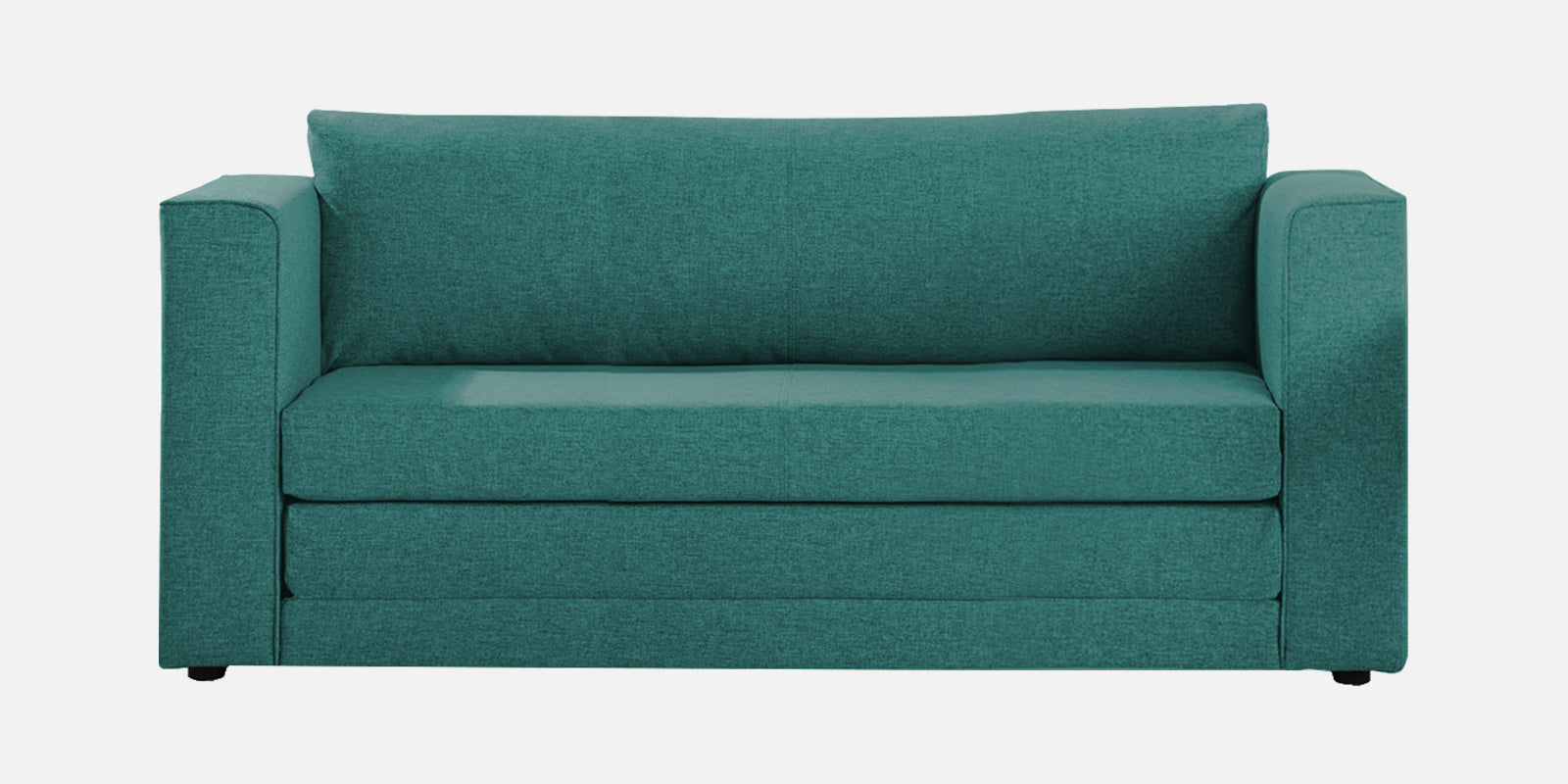 Kenia Fabric 3 Seater Convertible Sofa Cum Bed in Sea Green Colour