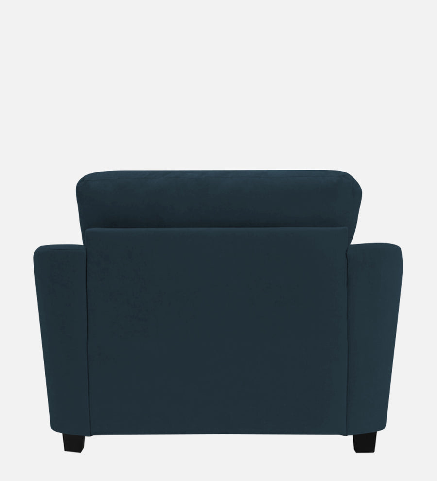 Mulan Fabric 1 Seater Sofa In Cool Blue Colour - Febonic Living