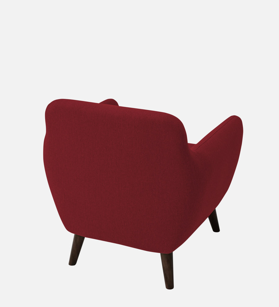 Goofy Fabric 1 Seater Sofa In Chilli Red Colour - Febonic Living