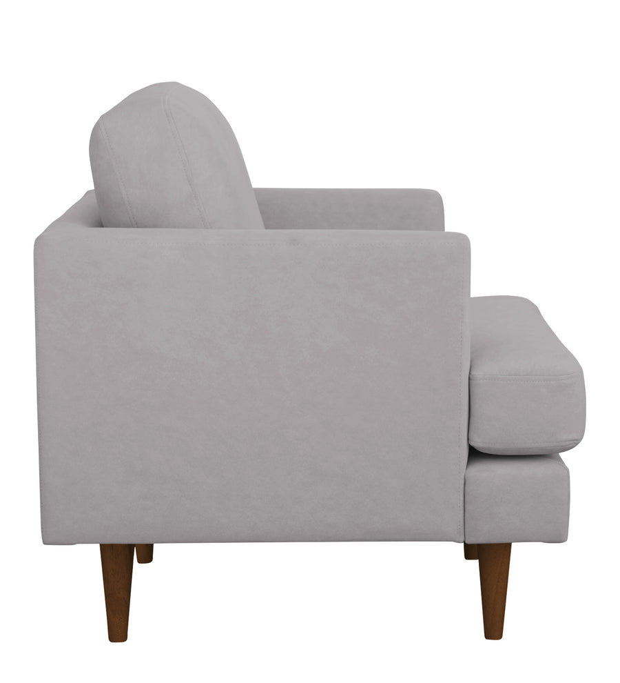 Motra Velvet 1 Seater Sofa In Concrete Grey Colour - Febonic Living
