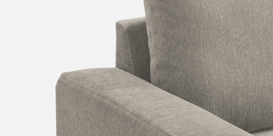 Kara Fabric 2 Seater Pull Out Sofa Cum Bed In Ash Grey Colour - Febonic Living