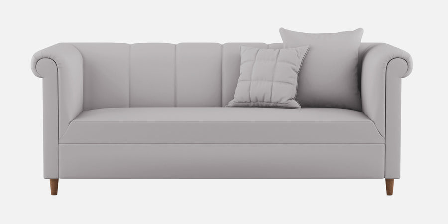 Rubi Velvet 3 Seater Sofa In Concrete Grey Colour - Febonic Living