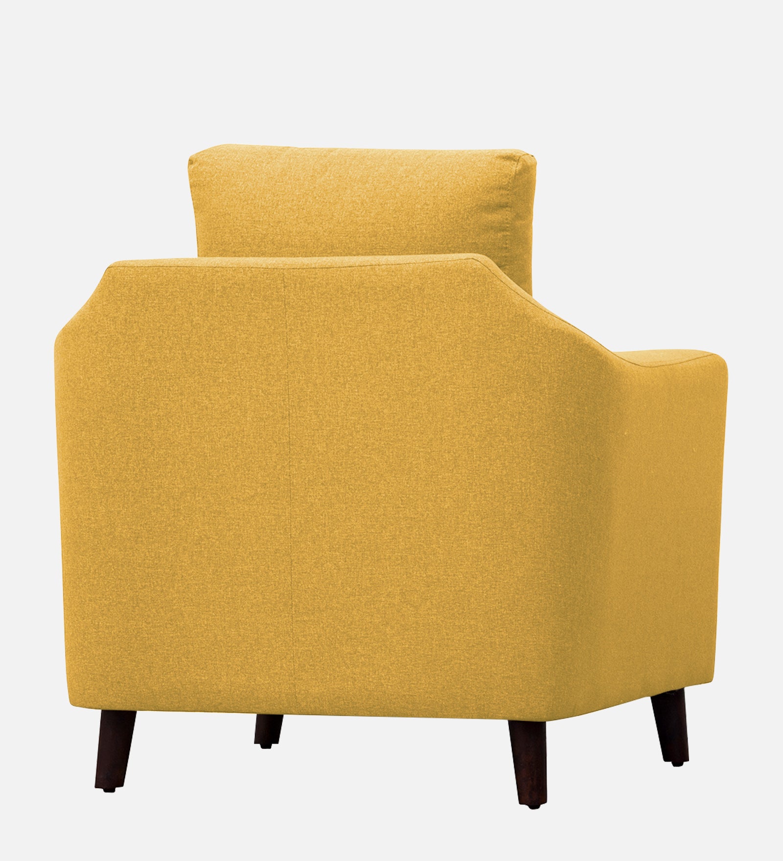 Kevin Fabric 1 Seater Sofa in Bold Yellow Colour