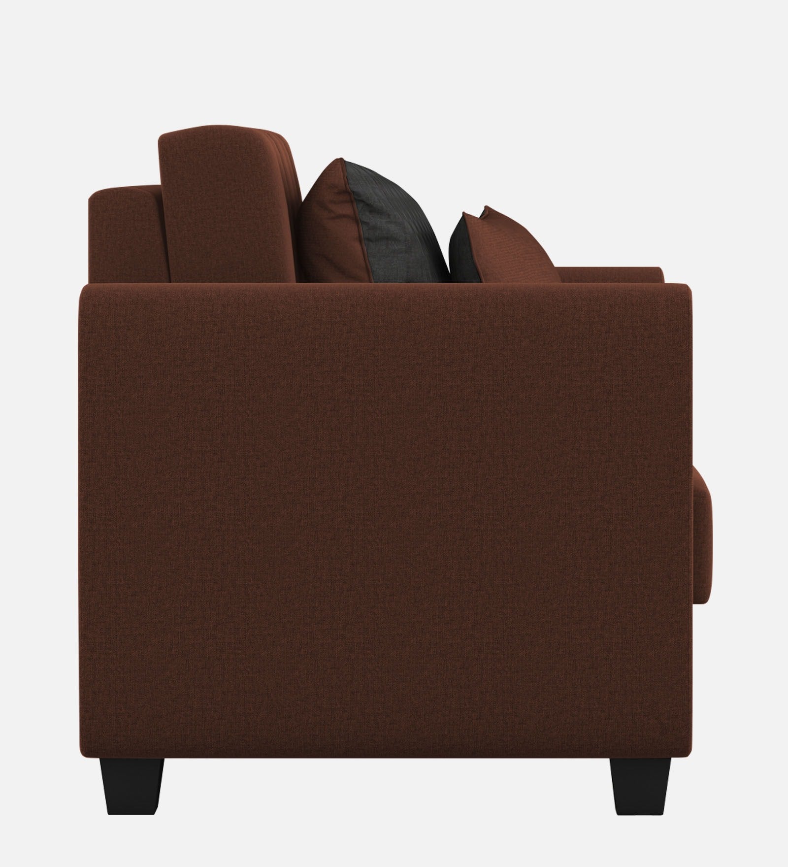 Cosmic Fabric 1 Seater Sofa in Coffee Brown Colour